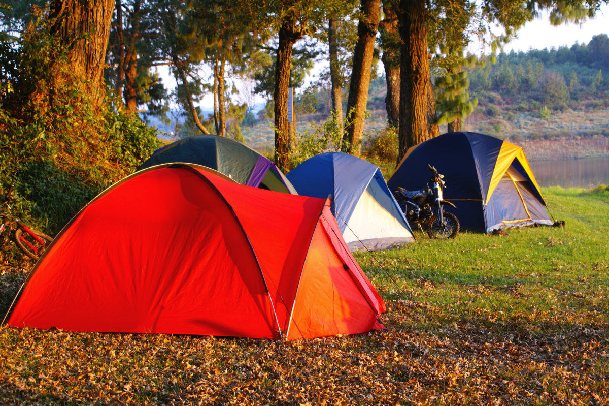 tende da campeggio colorate